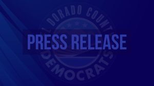 El Dorado County Democrats - Press Release Blog Header