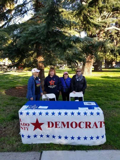 EDC Dems Resource Booth at the Park